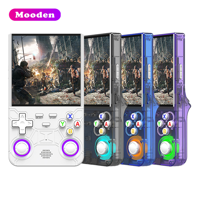F 2026 Hot sale wholesale R36 Ultra Game Console 64GB 20000+games WiFi 4 Inch Screen RGB Light Handheld Retro Video Game Player