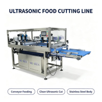 Machine de découpe ultrasonique pour la production de portions de pâtisseries, de gâteaux, de pains, de fromages et de confiseries en boulangerie