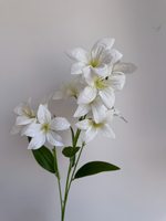 Orientalischer Lilienstrauß, künstliche weiße Lilien mit echtem Touch, rosa orientalische Lilie, künstliche orientalische weiße Lilie, künstliche Lilie