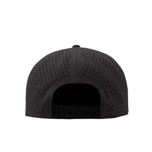 Custom 7 Panel Laser Perforated <b>Hat</b> Rear Panels for Breathability <b>Flat</b> Bill Snapback <b>Hat</b> - Product Image 4