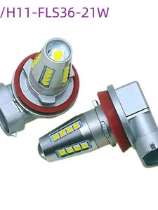 หลอดไฟ LED ภายในรถยนต์ 12V สีเหลืองทอง รุ่น Universal H8 H9 H11 คู่ พร้อมหลอดไฟ LED ฐาน T20 แบบ 2835 30 SMD - Product Image 5