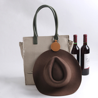Vente en gros de pinces et chapeaux réglables en cuir PU pour sac de voyage marqueur de golf personnalisé pince à chapeau magnétique