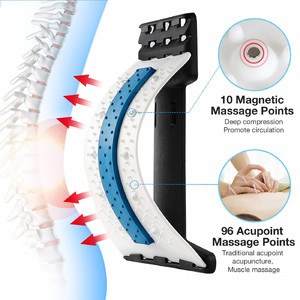 Masseur de dos électrique, dispositif de soulagement des douleurs lombaires, extenseur de la colonne vertébrale, 4 niveaux de correction arrière, avec aimant - Product Image 2