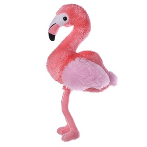 Giocattolo Educativo per Bambini, Piccolo Fenicottero di Peluche, Divertente e Carino Animale Imbottito Rosa - Product Image 4