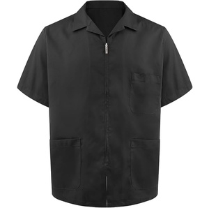 Veste de chemise de travail à manches courtes à fermeture éclair cachée résistante aux taches pour technicien mécanicien - Product Image 5