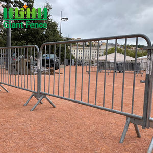 รั้วเหล็กแบบพกพาสำหรับคนเดินเท้า ใช้งานง่าย ดูแลรักษาง่าย โครงชุบสังกะสีแบบจุ่มร้อน สำหรับควบคุมฝูงชน งานคอนเสิร์ต และกั้นจอด<span class=keywords><strong>รถ</strong></span> - Product Image 5