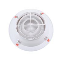 Nouvelle grille de ventilation ronde en plastique ABS de 75 mm pour intérieur, avec entrée et sortie de tuyau PVC de 110 mm pour climatisation 160