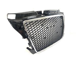 ABS Matériel Noir Maille <span class=keywords><strong>RS3</strong></span> Style <span class=keywords><strong>RS3</strong></span> <span class=keywords><strong>LOOK</strong></span> GRILL <span class=keywords><strong>8P</strong></span> 2008-2012 Grille Avant pour <span class=keywords><strong>A3</strong></span> <span class=keywords><strong>8P</strong></span> - Product Image 5