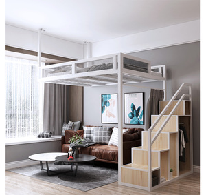 <span class=keywords><strong>Letto</strong></span> a castello a <span class=keywords><strong>soppalco</strong></span> resistente stile europeo 1.5 m mobili per camera da <span class=keywords><strong>letto</strong></span> struttura di lusso Design semplice struttura del <span class=keywords><strong>letto</strong></span> Hotel <span class=keywords><strong>letto</strong></span> matrimoniale in metallo a <span class=keywords><strong>soppalco</strong></span> - Product Image 4