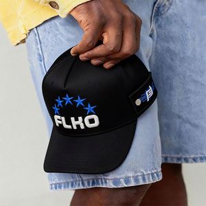 Gorras de Béisbol Deportivas Vintage FLHO de 5 Paneles, Calidad Premium OEM ODM, Envío Rápido, Bordado de Estrella Azul, Estilo Hip Hop, Unisex - Product Image 2