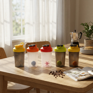 450 ML BPA Free PP Shaker <b>Bottle</b> Leak Proof <b>Protein</b> Drink Mixer with Lid 450 ml Portable for Gym Travel - Product Image 3