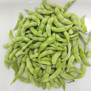 Produk sayuran edamame mentah jumlah besar kacang kedelai hijau beku