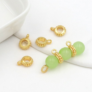 ลูกปัดเว้นระยะแบบสามทาง ชุบทอง 18K ทำจากทองแดง สำหรับงาน DIY เครื่องประดับ ทำสร้อยข้อมือ สร้อยคอ รุ่น C01 - Product Image 2