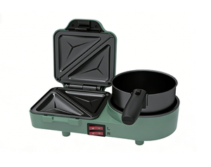 Éxito de Ventas 2026, Plancha 3 en 1 con Placas Antiadherentes para una Fácil Limpieza, Fabricante Directo, Plancha para Sándwiches y Waffles con Calentamiento Independiente - Product Image 1