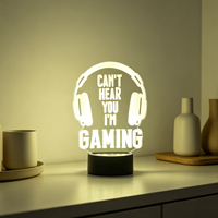 Vente flash : Décoration de table en acrylique LED 3D à effet lumineux pour salon, chambre et chambre d'enfant