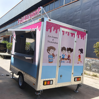 Remorque de restauration rapide en tôle galvanisée certifiée DOT FMVSS, facile à utiliser, pour la vente de snacks et de glaces, idéale pour la publicité
