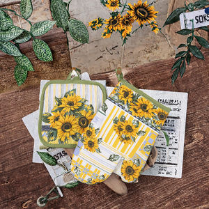 Nouveauté 2026 : Lot de gants de four en coton écologique, durables, faciles à manipuler, personnalisables avec impression OEM, en promotion à prix abordable - Product Image 3