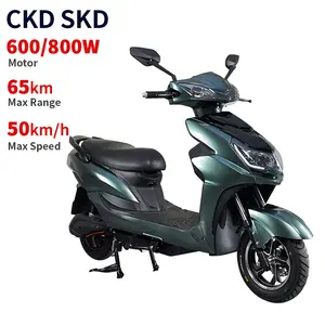 SKD CKD 600W/800W通勤电动轻便摩托车成人电动踏板踏板车，带可拆卸电池