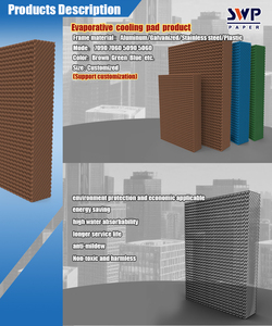 105gsmクラフト紙5090難燃性ハニカム冷却紙フィルターパッド工業用ワークショップエアフィルター用 - Product Image 4