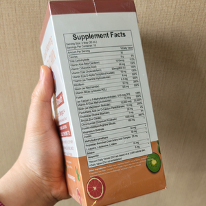 วิตามินรวมชนิดน้ำออร์แกนิคสำหรับบำรุงผม 450 มล. ไบโอติน 10000 ไมโครกรัม สำหรับผมหนาขึ้น ลดริ้วรอยบนใบหน้า บำรุงผิว กลิ่นพีชมะม่วง - Product Image 2