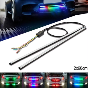 Feux de jour LED DRL ultra lumineux blanc/jaune avec fonction de clignotant séquentiel IP67 Bande LED DRL flexible - Product Image 4