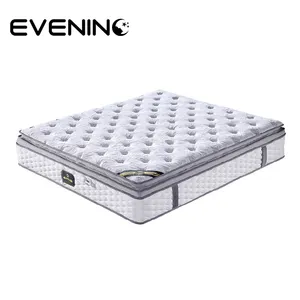 China manufacturer High quality luxurious pillow euro top high density foam king size memory foam hotel mattress