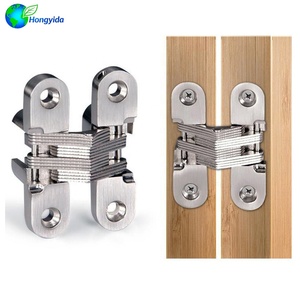 Zinc Alloy Cross Concealed <strong>Hinge</strong> Modern Simple Design Hidden Invisible Door <strong>Hinge</strong> For Screen Folding Table Chair Dining Table - Product Image 2