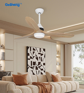 Phong cách Bắc Âu 220V ventilador de techo con luz im lặng 3 gỗ lưỡi DC BLDC điều khiển từ xa Home LED quạt trần ánh sáng - Product Image 1