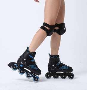 Patines en línea ajustables impermeables, ruedas intermitentes súper <span class=keywords><strong>PU</strong></span>, 4 yardas, certificación CE - Product Image 6