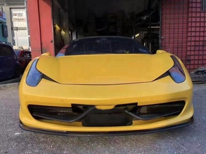 Nuevas Piezas de Carrocería Reforzadas con Fibra de Carbono para Ferrari 458, Incluye Alerón Delantero, Alerón Trasero, Faldones Laterales, Cubierta de Faro Trasero y Parachoques - Product Image 2