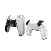 Coque de protection fendue pour manette de jeu Sony PS5, étui rigide transparent de protection pour ordinateur pc