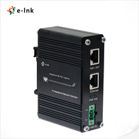 Injecteur PoE 10G 802.3at 30W Din Rail Mini adaptateur d'injecteur Ethernet industriel 12 ~ 48V DC entrée d'alimentation redondante extérieure