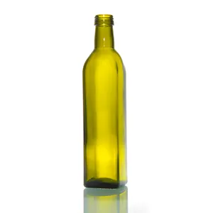 Botella de vidrio para jarra de aceite de oliva, jarra de vidrio de Olil de oliva con caños de acero inoxidable, 100ml