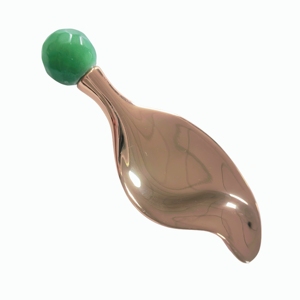 Aluminum Handle Green Jade Roller <b>Ball</b> – Facial <b>Massage</b> & Eye Serum Infusion Wand, Reusable Beauty Scraping Tool - Product Image 6