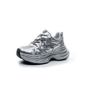 Baskets Chunky Rétro Tendance pour Femme à Semelle Épaisse, Style Dad Sneakers, Polyvalentes, Décontractées, Sportives, Chaussures de Course, Fabricant Personnalisé - Product Image 4