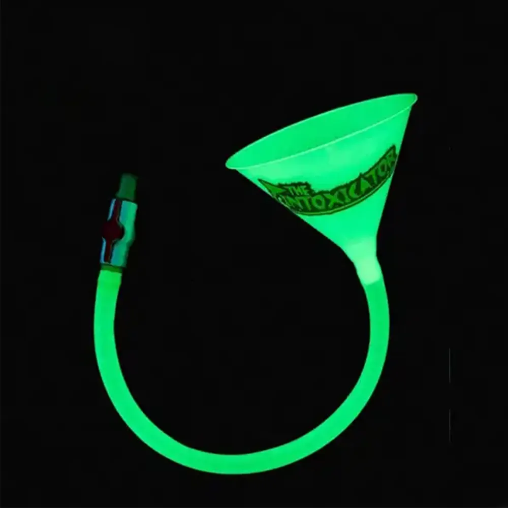 Beer Bong Funnel Glow In The Dark Party Glow Plastic Beer Bong