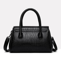 Bolso de Mano de Alta Calidad para Mujer con Textura de Cocodrilo, Elegante y Sencillo, de Gran Capacidad, Bolso Bandolera de Hombro para Dama