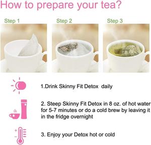 Teh Pelangsing Alami Cina OEM 28 Hari Teh Herbal Efek Cepat dan Kuat dengan Moringa - Product Image 4