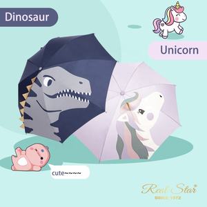 Parapluies pour enfants RST, dinosaure et licorne de dessin animé, garçon et fille, parapluie 3D pour enfants avec oreilles - Product Image 4