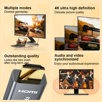 Câble ULT-unite 4K 60Hz plaqué or en alliage d'aluminium tressé pour DP, 0,2 m, CE/FCC/RoHS, garantie 1 an