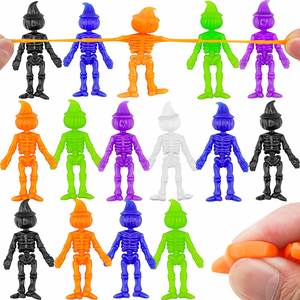Jouet anti-stress personnalisé - Citrouille et crâne d'Halloween en TPR, gel souple extensible, jouets de farces pour soulager le stress - Product Image 1