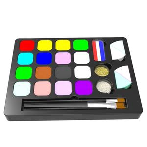 <span class=keywords><strong>Peinture</strong></span> corporelle pour enfants, couleurs arc-en-ciel UV, <span class=keywords><strong>acrylique</strong></span>, sûre, <span class=keywords><strong>moderne</strong></span>, gâteau divisé, fournitures de <span class=keywords><strong>peinture</strong></span> corporelle, luminescente dans le noir, Halloween, certifiée EN71 - Product Image 5