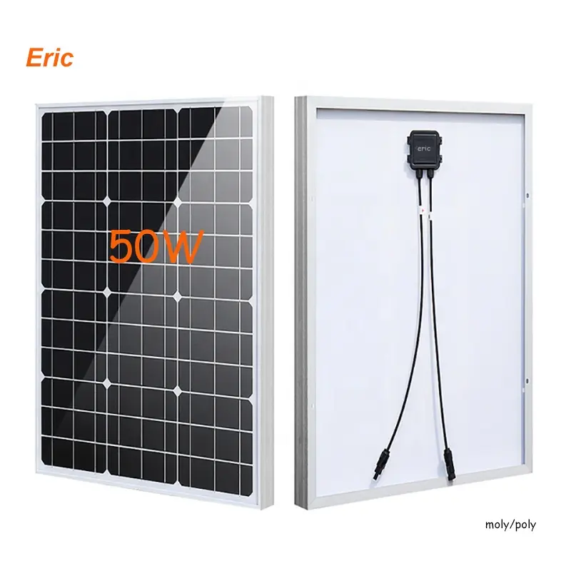 Goedkoopste Zonnepanelen Groothandelsprijs Usd 50W 100W 150W In Huis Gemaakt In China