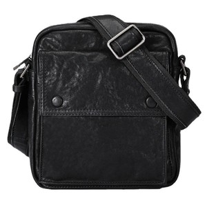 Genuine Leather Men's Shoulder <b>Bag</b> Black Large Capacity Crossbody Messenger <b>Bag</b> For Everyday Use Business Casual Style - Product Image 5