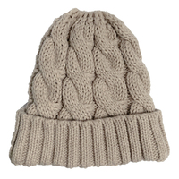Berretto Pom lavorato a maglia invernale all'ingrosso della fabbrica 2021 con cappello a cuffia con Logo personalizzato