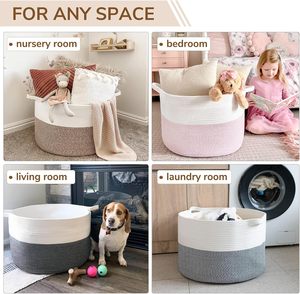 Blue Desktop Storage Basket Luxury Paper Rope Woven Folding Storage <b>Box</b> <b>for</b> Books Snacks Sundries Cosmetics - Product Image 2