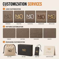 Cartera Minimalista Delgada de Cuero para Tarjetas, Ideal para Regalos Corporativos y Vendedores de Accesorios de Moda, con Detalle de Costura Fina, Logotipo Personalizado OEM