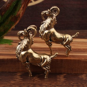 Adorno Metálico de Latón Vintage con Forma de Antílope, 2 Piezas, Decoración para el Hogar u Oficina, Objeto Decorativo Artesanal - Product Image 3
