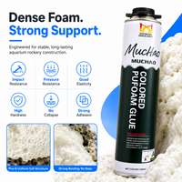 A14 500ML Achat en gros Mastic mousse portable résistant aux chocs et à la pression pour le remplissage des espaces entre pierres et bois flotté dans les petits aquariums tropicaux
