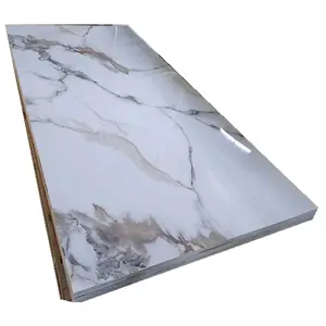 Chất lượng cao nhựa UV lớp phủ bảo vệ trang trí UV PVC tấm đá cẩm thạch Panel tường